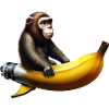 Rocket Banana Monkey Astronaut