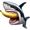 Shark eats banana