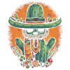 Crazy Cactus Western Figurine