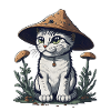 Pilz-Katze