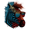 Cooles Zebra