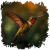 Hummingbirds have iridescent feathers