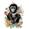 Affe Blumen