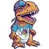 Baskets Dino Streetwear Design