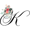 Letter k flowered