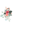 Letter m flowery