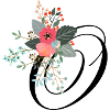 Letter o flowery