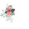Letter p flowered