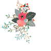 Lettre o fleuris