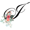 Letter j flowery