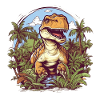 T-Rex Cartoon Jungle
