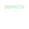 Lettrage de badminton
