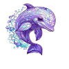 Cheerful dolphin