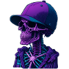Skeleton with cap