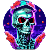 Skeleton with cap