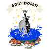 Je coule - Poisson-globe drôle