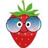 strawberry,berry,comic,sunglasses,