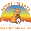 Cute red cat