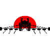 Tractor sunset
