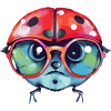 Iza bespectacled ladybug