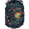 Trippy Explosion - Psychedelic Motif