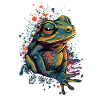 Trippy Frog - Psychedelic Motif