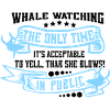 Walbeobachtung Design für Wale