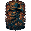 Trippy Steampunk Motif - Psychedelic Motif
