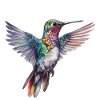 Colibri volant Oiseau exotique