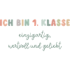 Ich bin 1. Klasse