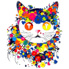 Chat et fleurs