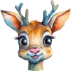 Deer drawing forest animal