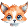Fox Head Dessin Aquarelle