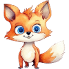 Aquarelle de dessin de renard