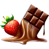 Chocolate and strawberry