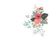 Letter x flowered