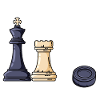 Chess Player Design - Chess Motif Flat Earth