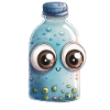 Aquarelle de bouteille d’eau