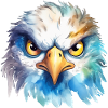 Illustration de l’aquarelle d’aigle