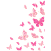 Pink pink farverige sommerfugle sommerfugl