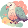 Eagle Pastel Cute Ilustration