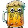 Beer Glass Drawing Celebration