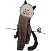 Chat serviette