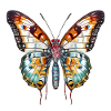 Exotischer bunter Schmetterling