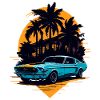 Classic sports car