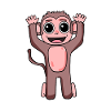 Monkey motif for children