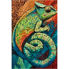 Lizard Lover Op Art Chameleon