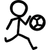 Fußballer Minimalist