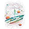 Happy Bicycle Day - Trippy Motif