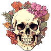Botanical skull